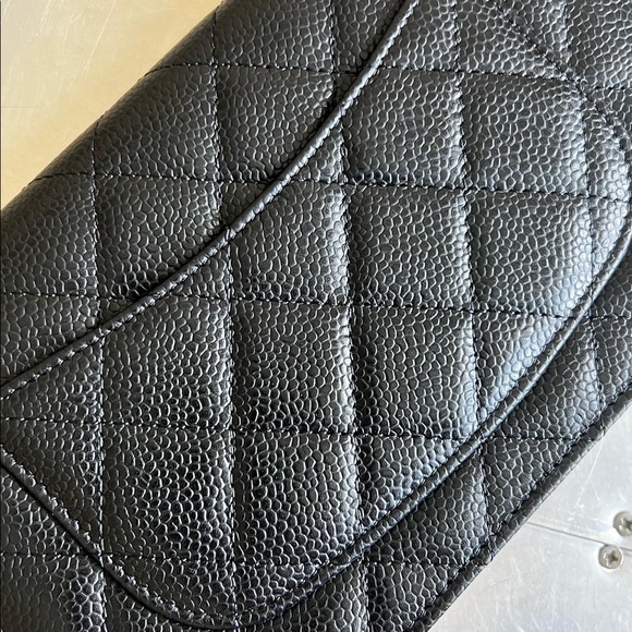 ‼️SOLD‼️CHANEL Wallet on Chain WOC caviar GHW magnetic closure - Picture 4 of 12